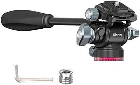 Video Fluid Head for Camera Tripod - ULANZI U-190 Mini Pan Tilt Head Small Panoramic Ball Head with Arca Swiss Quick Release Plate Lightweight Filming Equipment for Compact Camera Load up to 6.6lb/3kg