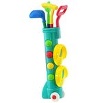 MTS Childs Junior Golf Caddy Set Balls Clubs Trolley Kids Outdoor Garden Game Toy