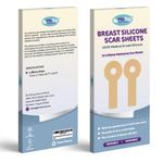 Breast Silicone scar sheets - Silicone scar sheets for surgical scars - Comfortable under Post op Bra (2PCS)