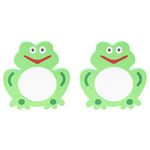 Kids Toys Toys Cartoon Bath Mirror Toy, EVA Bathing Plaything Frog- shape Bath Toy Lovely Bath Toy Mirror Children Frog Shower Playthings 2Pcs Travel Toddler Toys Baby Bath Tub