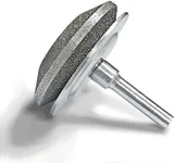 UF-SHARP Diamond Lawn Mower Blade Sharpener, All-Metal Construction, Universal Blade Sharpeners for Any Power Hand Drills (80 Grit)