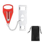 Portable Door Lock Travel Lock Extra Door Locker from Inside Security Device Used for Hotel, Motel, School, Bedrooms, Apartment Safety