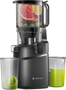 AMZCHEF Cold Press Juicer – 250W Powerful Slow Masticating Extractor
