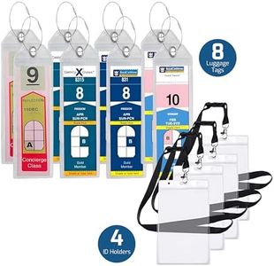 Highwind Cruise Luggage Tags for Suitcases | Compatible with Celebrity Cruise Luggage Tag Holder 2022 Cruise Luggage Tags Royal Caribbean Luggage Tag Holders Travel Essentials - 8 Pack + 4 ID Holders