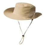 TOP-EX Summer Sun Hats Golf Bucket for Men Big Head Wide Brim Boonie Safari Waterproof Beach UPF50+ Fishing Hiking Beige Large X-Large L XL