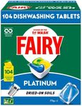 Fairy Platinum Dishwasher Capsules Lemon 104 Pack