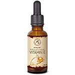 Vitamin E Oil 30ml - Drops - Tocopherol - Natural Oil - Vitamin E Oil for Face - Ideal Care for The Skin - Hair - Nails - Lips - Anti-Aging Oil with Vitamin E - Moisturizes The Skin