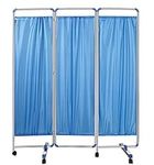 Stainless Steel Medical Privacy Screen, On Wheels Curtain Foldable Privacy Curtains, with Removable Suitable for Emergency Room, Ward, ICU Monitoring Room Divider