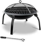 Grillz 30" Outdoor Fire Pit Round M