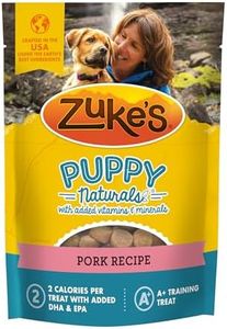 Zuke's Puppy Naturals Dog Training Treats, Pork & Chickpea Recipe, Nutrient-Rich Mini Dog Treats for Training, Grain Free Puppy Treats, 5 OZ Bag (Pack of 1)
