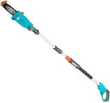 Gardena Battery Telescopic Pruner TCS 20/18 V P4A Without Battery: Pruning Saw with a Range of up to 4 m, 20 cm bar, Angled Head, Including Harness (14770-55)