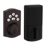 Kwikset Powerbolt 240 5-Button Keypad Venetian Bronze Traditional Electronic Deadbolt Door Lock, Featuring Convenient keyless Entry, Customizable User Codes and auto Locking