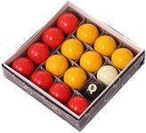 Oypla Full Size UK Regulation 16 Red and Yellow Pool Ball Set 2"