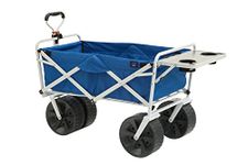 MacSports MAC Sports-Beach Wagon with Side Table (WTCB-105), Blue/White, One Size