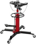 Transmission Jack Lift, 1322 LBS Load Capacity Hydraulic Telescopic Transmission Jack, 33.8" - 72.8" Adjustable Height Transmission Jack Stand with Foot Pedal, 360°Swivel Wheel, Red