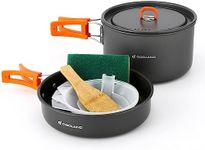 Odoland 9pcs Camping Cookware Non-S