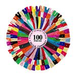 KGS Bulk Nylon Zippers for Sewing Crafts | Variety Pack | 20 Assorted Colors | 5 Different Sizes | 100 Pieces per Pack | 9+12+15 Inches