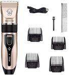 SILENCIO Unisex Dog Clippers, 2-Speed Professional Rechargeable Cordless Cat Shaver And Low Noise Water Proof Electric Dog Trimmer Pet Grooming Kit Animal Hair Clippers Tool With Combs