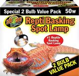 Zoo Med Reptile Basking Spot Lamp - 50 Watt (2 Bulb Value Pack) White