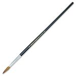 Charles Leonard 73508 Camel Hair Water Color Brushes with Round Point, Size 8