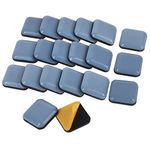 Furniture Glides, 20 Pieces Teflon Self Adhesive Chair Leg PTFE Sliders for Furniture Easy Movers(Square)