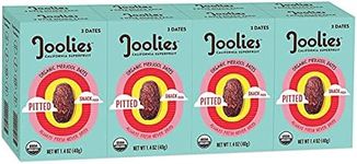 Joolies Organic Medjool Dates Snack Pack | 3 Pit-Free Dates, 8 Pack | Fresh California Grown Fruit | Vegan, Gluten-Free, Paleo, No Sugar Added | Single Serve, Great for Kids, Snacking & Dessert