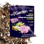 myGarden Premium Organic Orchid Mix 5L | Soilless Potting Mix for Orchids | Contains Medium Fir Bark, Sphagnum Moss, Coarse Perlite and BioChar (Charcoal) | Ready-to-use Complete Mix | PRO-Cert