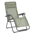 Lafuma Futura Zero Gravity Patio Recliner (Moss Green Batyline Canvas) Outdoor Folding Lounge Chair