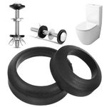 Universal Toilet Cistern Repair Kit - Tank to Bowl Rubber Gasket + Stainless Steel Bolts + Washers, Toilet Tank Leak Fix Hardware Set, Toilet Tank Repair Parts Replacement Gasket kit Fits Most Toilets