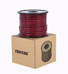 TUOFENG 18 AWG Electrical Wire 66 Feet Hookup Red Black Copper 18 Gauge Stranded Auto 2 Wire Low Voltage 12V/24V DC Wire for Single Color LED Strip Extension Cable Cord Spool