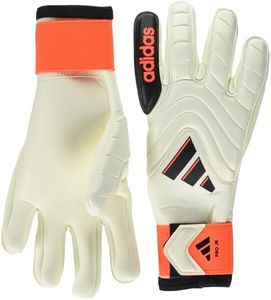 adidas Unisex-Kids Copa Pro Junior Goalie Gloves, Ivory/Solar Red/Black, 5