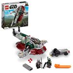 LEGO Star Wars Boba Fett’s Starship 75312 Fun Toy Building Kit; Awesome Gift Idea for Kids; New 2021 (593 Pieces), Multicolor, Standard