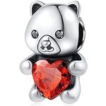Teddy Bear Hug Heart Charms fits Pa