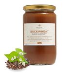 Earthbreath Buckwheat Honey 1 kg - Pure, Dark, Unpasteurised, Unfiltered Raw Honey - Natural Healthy Sweetener for Cooking, Tea, Coffee, Milk, Juice, Hot and Cold Drinks