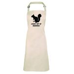 Lovely Bit Of Squirrel Apron - Cooking Kitchen Accessories Chef Cook Bake Christmas Friday Night Dinner Quote TV Show Phrase Nature Animal Tree BBQ Grill Outdoors Gift Present (Natural, One Size)