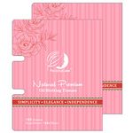 Natural Rose Oil Absorbing Sheets - 2 Pack, Easy Take Out Design - Premium Oil Blotting Paper, Handy Face Blotting Sheets - Facial Skin Care or Make Up Must Have!