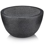 Solid Marble Shaving Soap Bowl by Beau Brummell | Handcrafted Black Marble Later Bowl with Interior Grooves for Maximum Lather | Features Heat Retention Properties to Heat Your Shave Cream (BLACK)