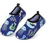 Kids Water Shoes,Toddler Swim Beach Shoes for Boys Girls,Children Pool Shoes Quick Dry Non-Slip Aqua Socks,Infant Barefoot Skin Water Socks for Swimming Pool Surfing Outdoor Sports Holiday Essentials