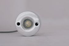 HUMA Fountains and Pools 1 LED 3WATT SS Surface Wall Mounted Underwater Swimming Pool Light (50MM -Dia) (HF00) (Cool White)
