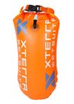 Xterra Wetsuits Swim Buoy Float – Swimming Safety Float Dry Bag for Open Water Swimmers and Training Triathletes, Kayaking, Snorkeling, Shallow Diving (PVC 15 Liter Orange)