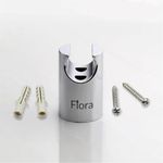 FIORA Heavy Brass Wall Hook Faucet ,Health Faucet Holder , Hand Shower Holder (Multi Purpose)| Wall Mounted Holder/Hook (Round-Chrome Finish)