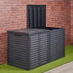URBNLIVING Large Black 750L Plastic