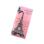 Minetom Fashion Scrawl Wallets Card Holder Synthetic Leather Purse Wallet Long Clutch Coin Purses (Eiffel Tour 6)