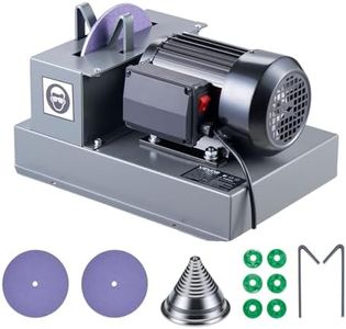 VEVOR Lawn Mower Blade Sharpener, 2/3HP Lawnmower Blade Grinder with 7" Ceramic Grinding Wheel and Balancer, 30° or 40° Blade Sharpening Machine for High Lift, Low Lift, Gator & Flat Blades