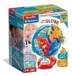 Clementoni 61366 First Interactive Digital Children Age 3, Educational Toys, Globes World, English Version-Made in Italy, Multicoloured