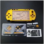 Gametown New Replacement PSP 3000 Full Housing Shell Cover with Buttons Screws Set - Gold