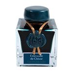 Jacques Herbin - Ref 15035JT - Ink for Fountain Pens & Rollerball Pens - Émeraude de Chivor / Emerald of Chivor - 50ml Bottle - '1670' Jacques Herbin Prestige Collection - Blue-Coloured Ink