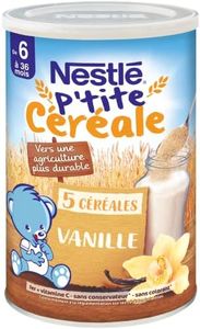 Nestlé Bébé P'tite Céréale Céréales déshydratées Vanille - dès 6 mois - Boîte de 415g