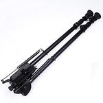 13-27 inch Long Range Hinged Base Tilt Rifle Bipod High Shockproof Shooting Pivot Rotating Bi-pod