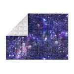 Solfres 5lbs Weighted Blanket, 36 x 41 Inches, Printing Heavy Blanket, Ultra Soft and Cozy, Stars, Sensory Items, Universe Galaxy